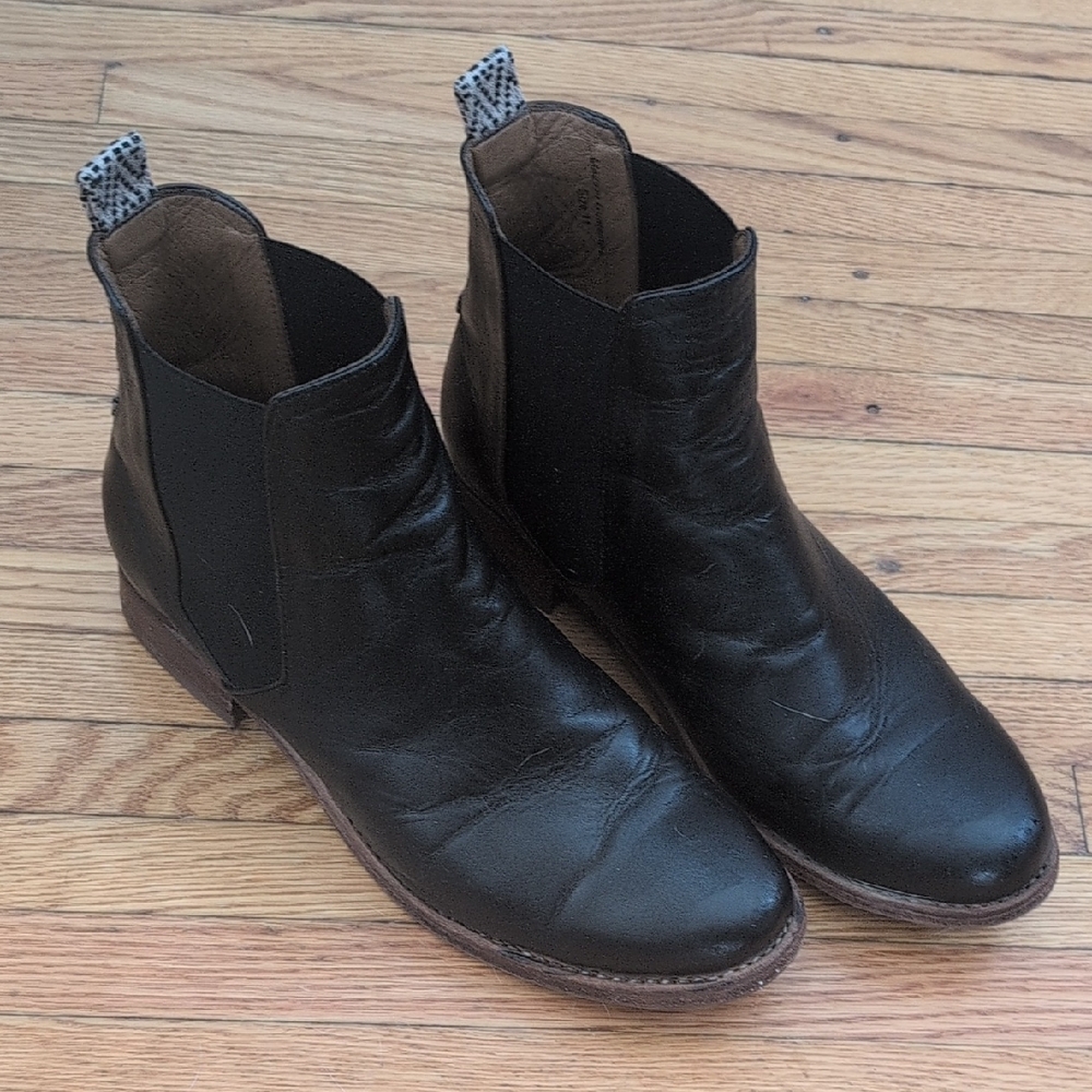 Classic Black Ankle Boots - Women's Leather Booties [Handmade]
